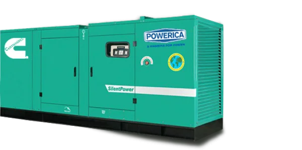 Green Industrial Power Generator PNG Transparent Background