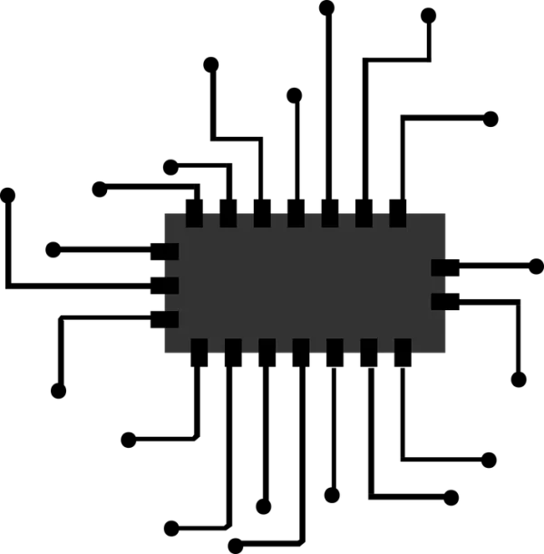 Dark Gray Notched Rectangle PNG Transparent Background