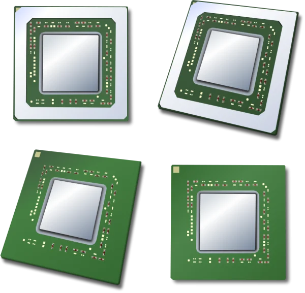 Computer Chip Processor PNG Transparent Background