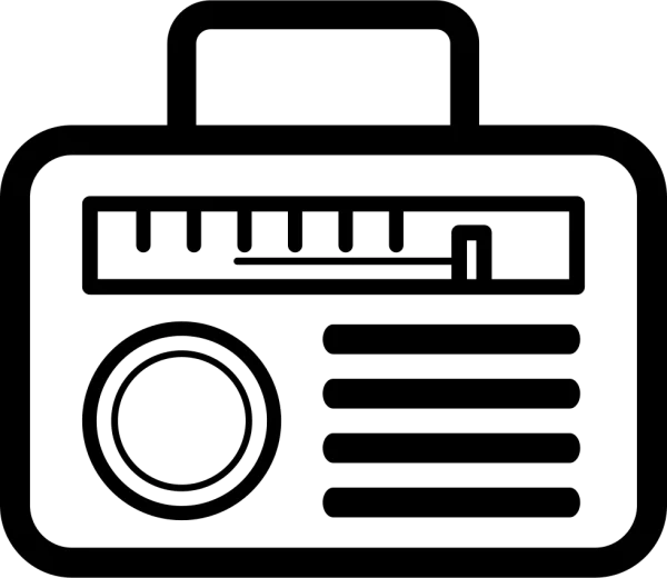 Retro Radio Icon Transparent PNG