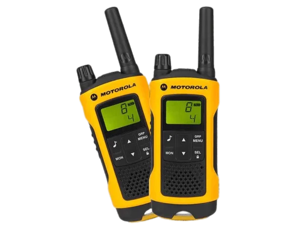 Motorola Yellow Walkie Talkies PNG Transparent