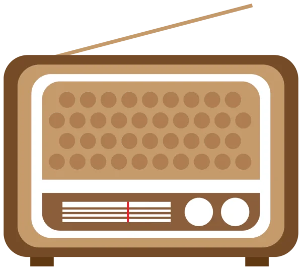 Retro Radio PNG Transparent Background