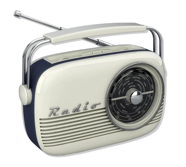 Vintage Portable Radio PNG Transparent Background