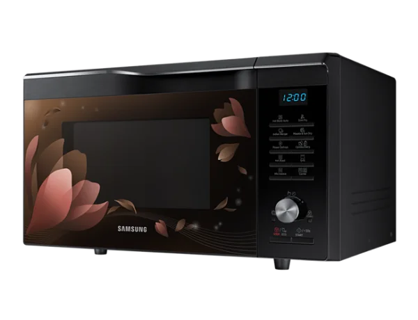 Samsung Microwave Oven with Floral Design Transparent Background