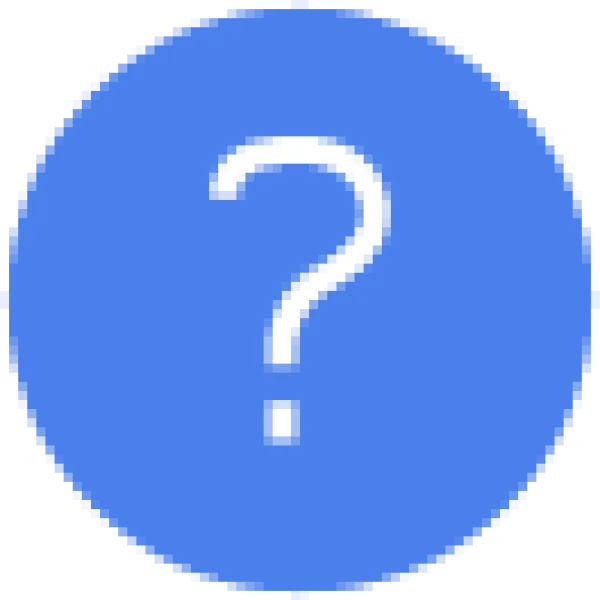 Blue Circular Question Mark Icon PNG