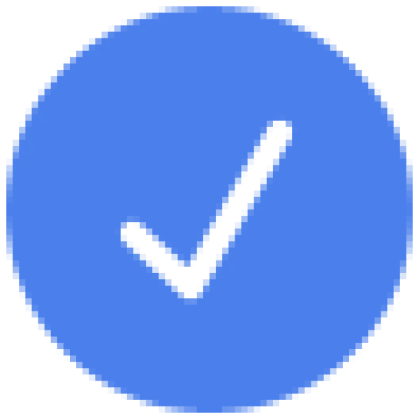 Blue Checkmark Circle Icon PNG Transparent Background