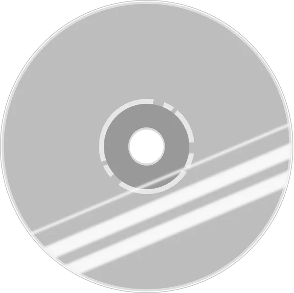 Blank Silver CD DVD Disc PNG Transparent Background