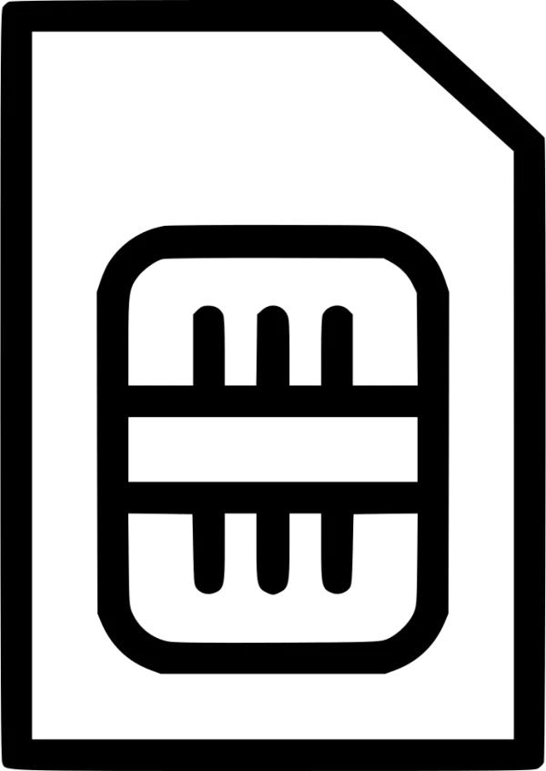 SIM Card Icon PNG Transparent Background