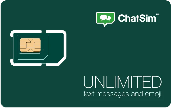 ChatSim Unlimited SIM Card Promotional Graphic