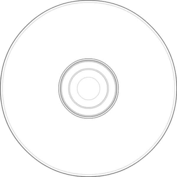 Black CD DVD Disc PNG Transparent Background