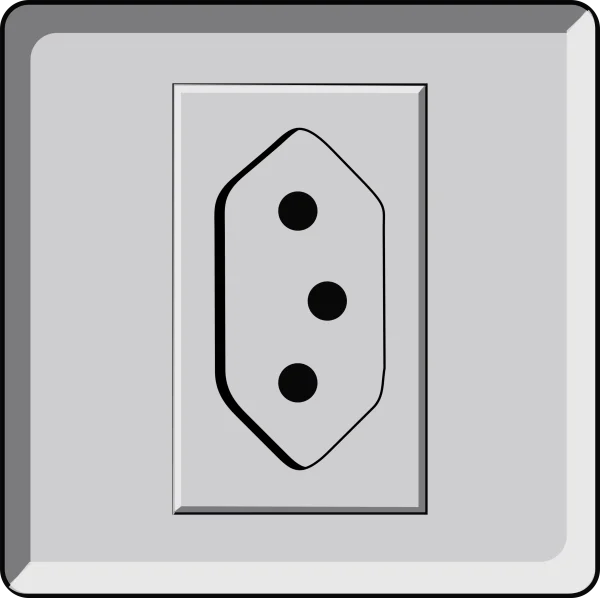 Brazilian Power Outlet PNG Transparent Background