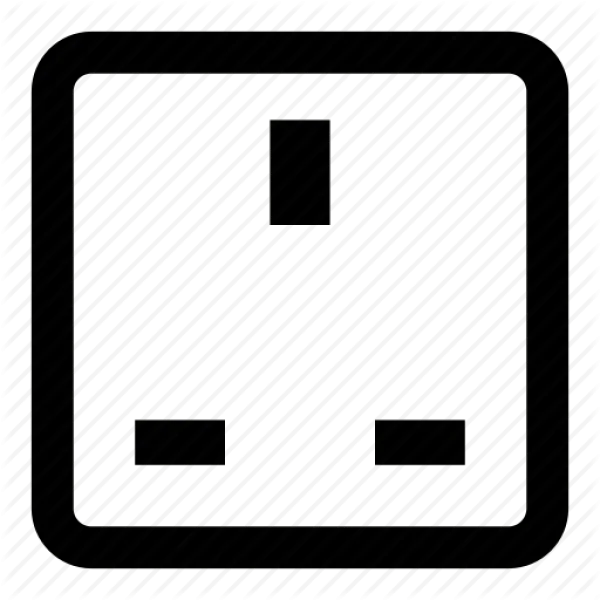 Electrical Power Outlet Icon PNG Transparent Background