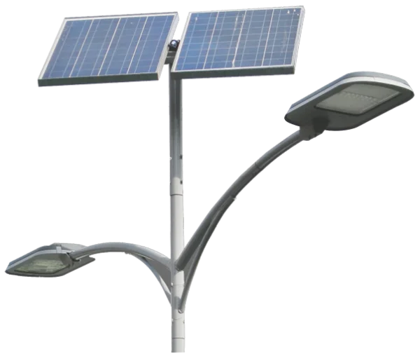 Solar Powered LED Street Light PNG Transparent