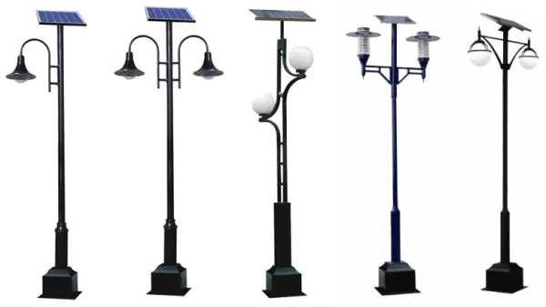 Solar Street Lamps Variety PNG Transparent Background