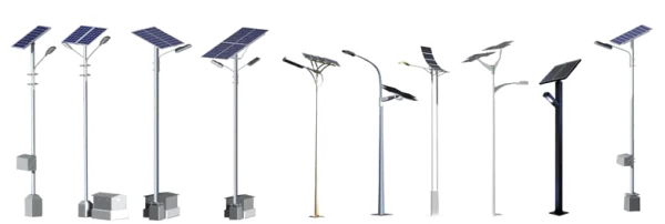 Collection of Solar Street Lights PNG Transparent Background