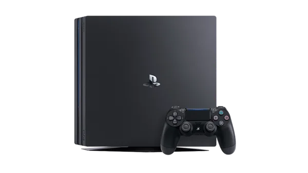 PlayStation 4 Pro Console and Controller PNG Transparent