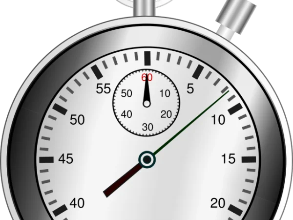 Silver Stopwatch Timer PNG Transparent
