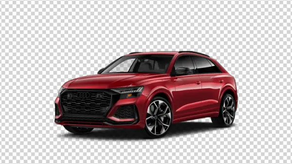 Red Audi SUV PNG Transparent Background