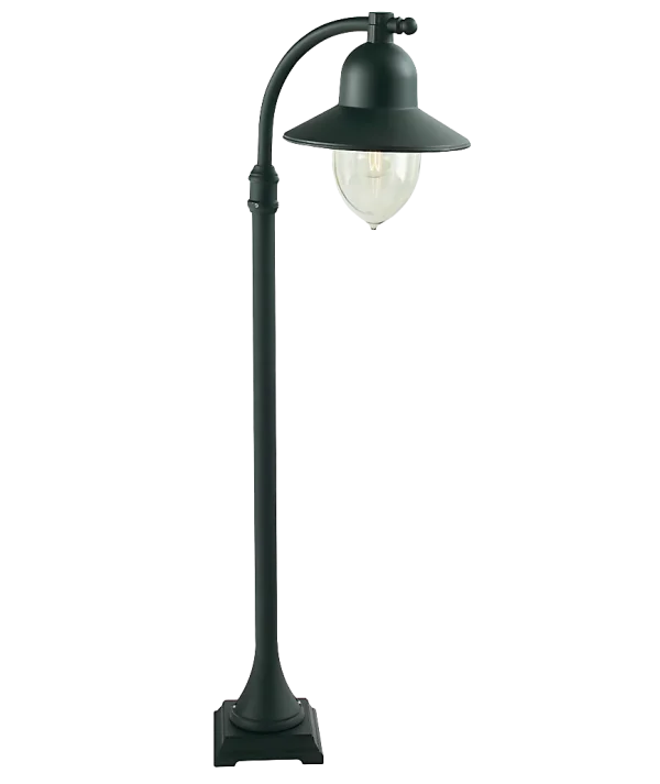 Classic Black Street Lamp PNG Transparent Background