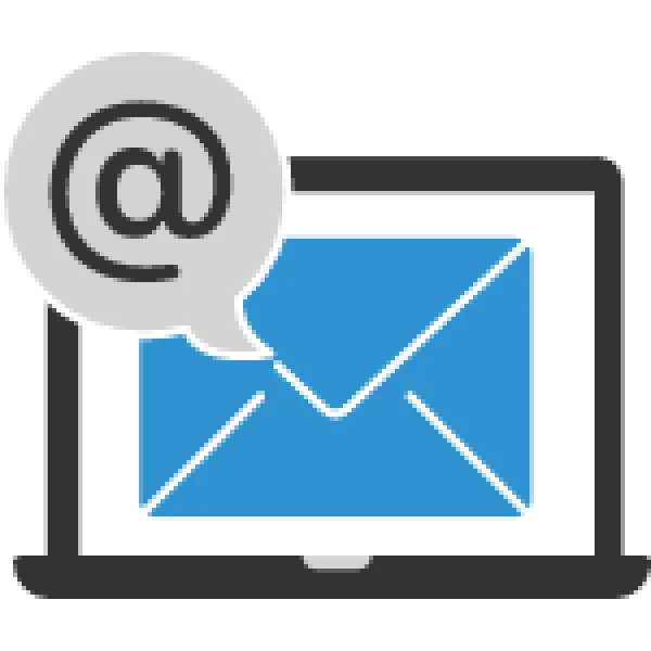 Laptop with Email Icon Transparent Background