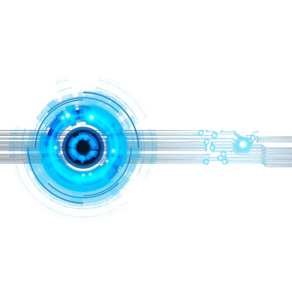 Abstract Blue Digital Interface PNG