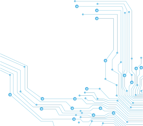 Blue Digital Circuit Board Pattern PNG