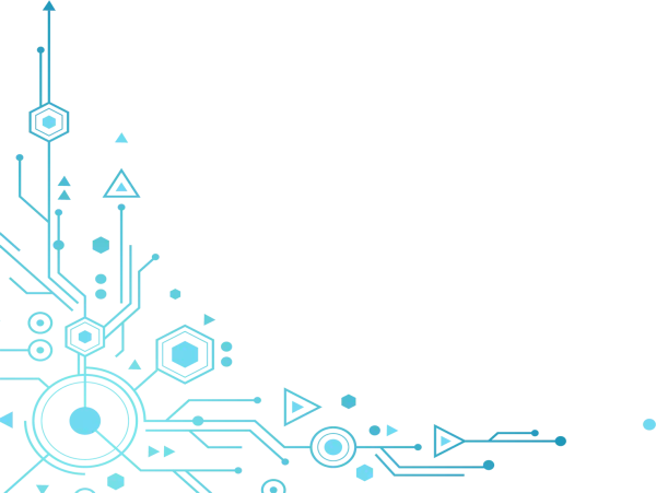 Modern Blue Geometric Gradient Background PNG