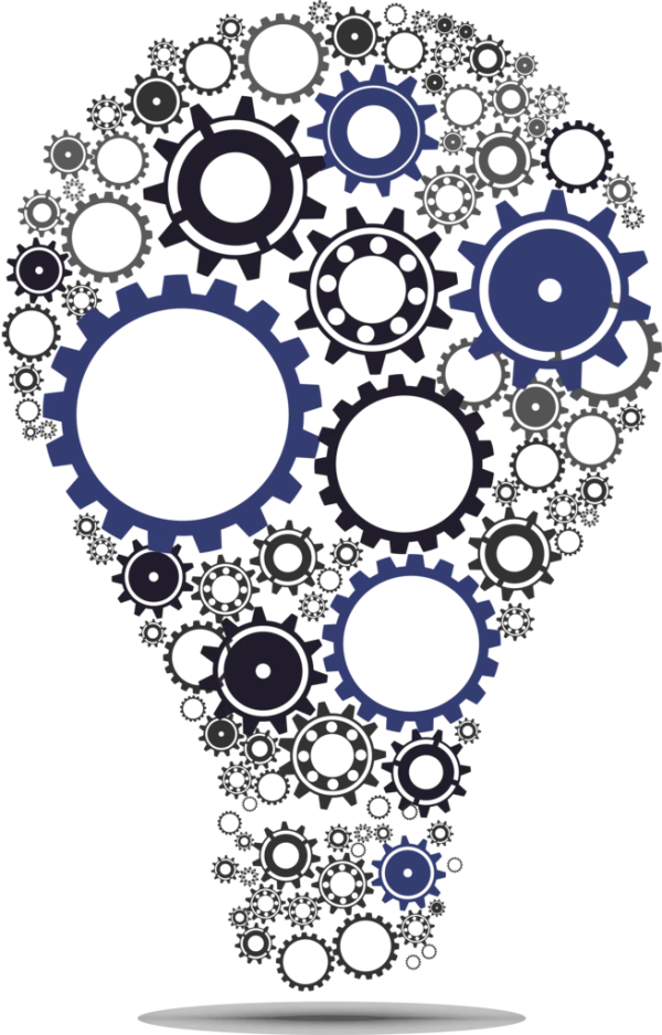 Gear Lightbulb Idea Concept PNG Transparent