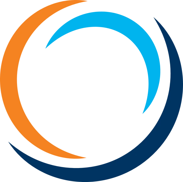 Abstract Three-Color Circular Logo