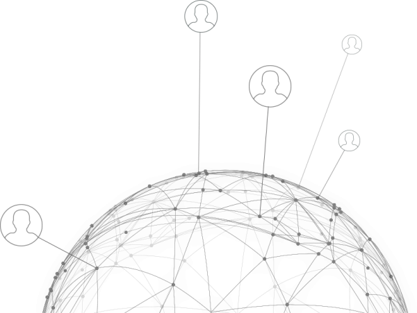 Global Network User Connections PNG