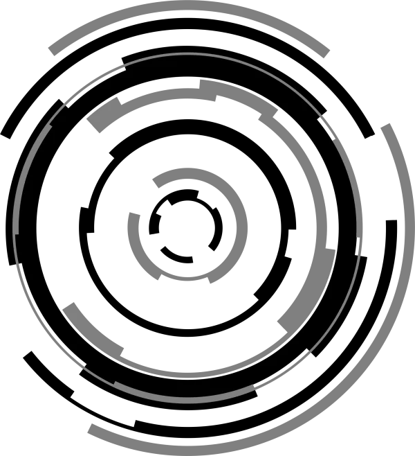 Futuristic HUD Circle Interface Element PNG