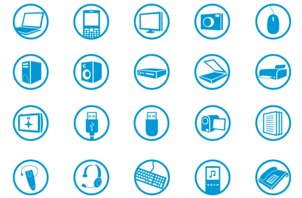 Technology Device Icons Collection PNG