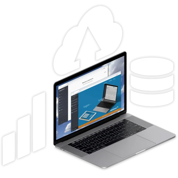 Cloud Computing and Data Management Icons PNG