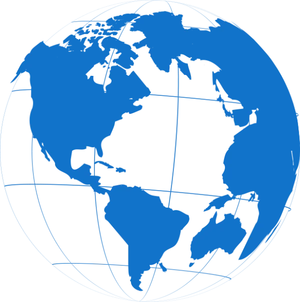 Solid Blue Abstract Shape PNG Transparent Background