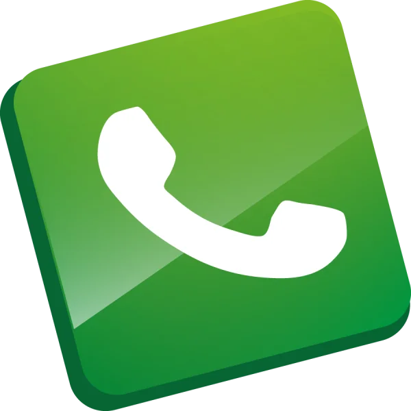 Green 3D Phone Call Icon PNG