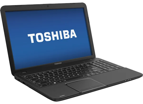Black Toshiba Laptop PNG Transparent Background