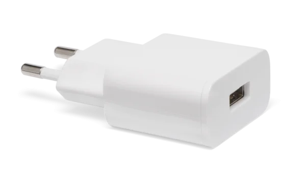 White USB Wall Charger PNG Transparent