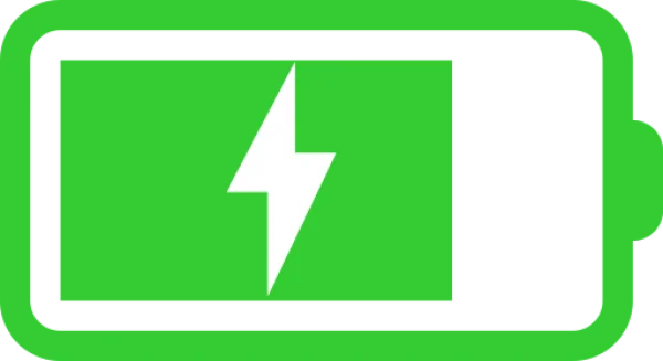 Green Battery Charging Icon PNG