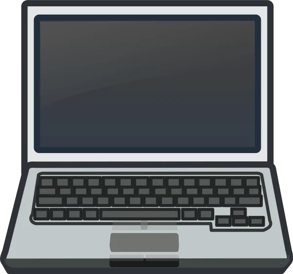 Minimalist Laptop Computer PNG Transparent