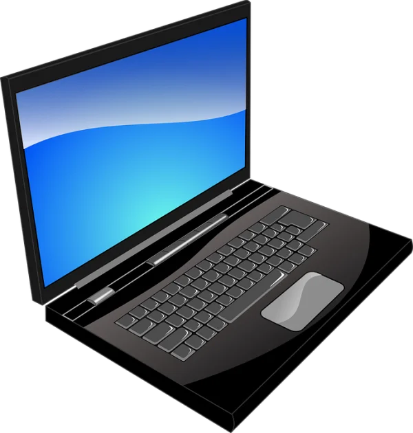 Black Laptop PNG Transparent Background