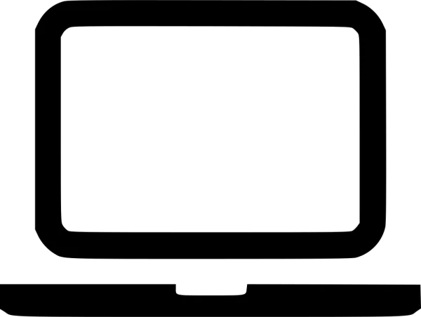 Simple Laptop Computer Icon PNG