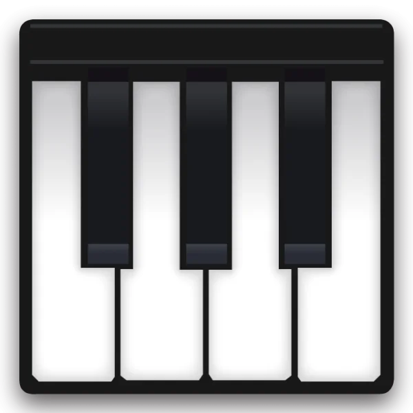 Piano Keyboard Keys Icon Transparent Background