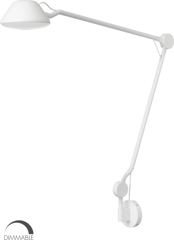 White Modern Adjustable Wall Lamp PNG Transparent