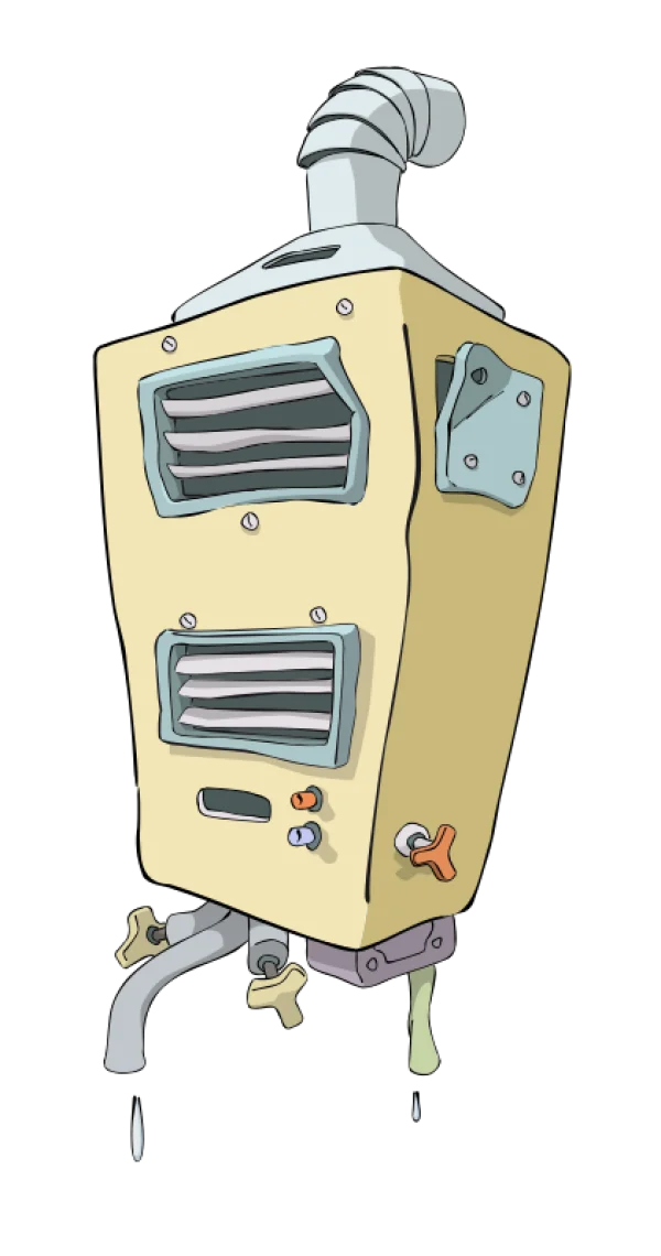 Cartoon Water Heater PNG Transparent Background