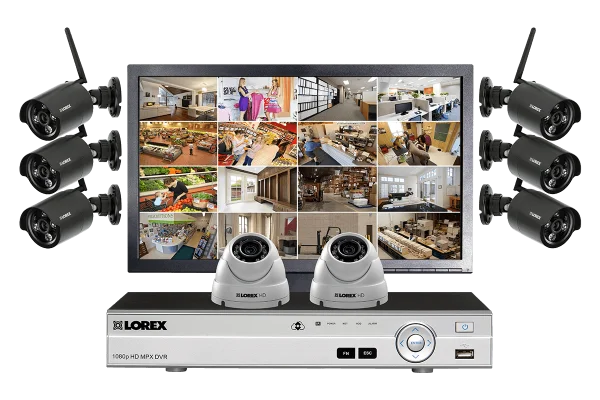 Lorex 8-Channel Security Camera System PNG