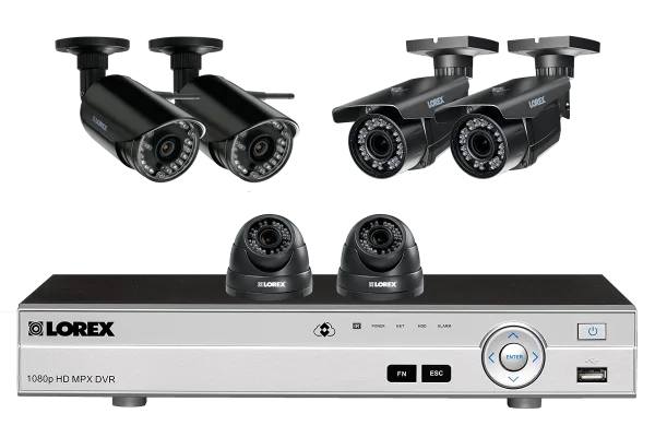 Lorex 1080p HD MPX DVR with Security Cameras PNG Transparent