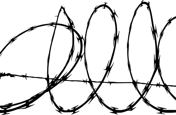 Razor Barbed Wire Coil PNG Transparent Background