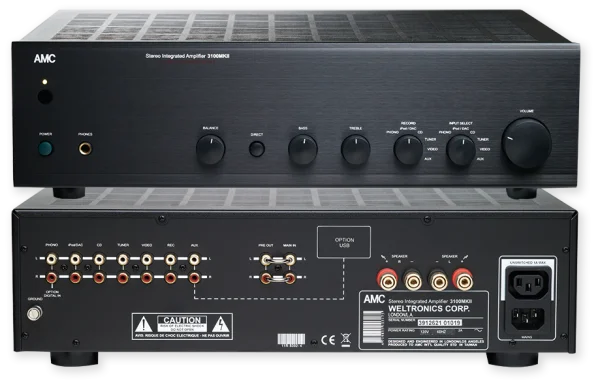 AMC Stereo Integrated Amplifier 3100MKII PNG Transparent Background