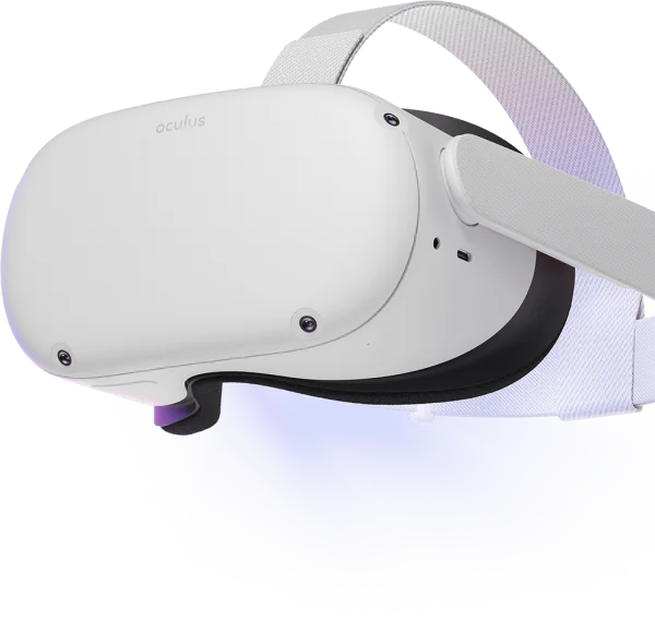 White Oculus Quest 2 VR Headset PNG Transparent