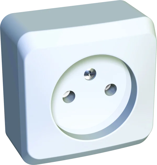 White Electrical Outlet PNG Transparent Background